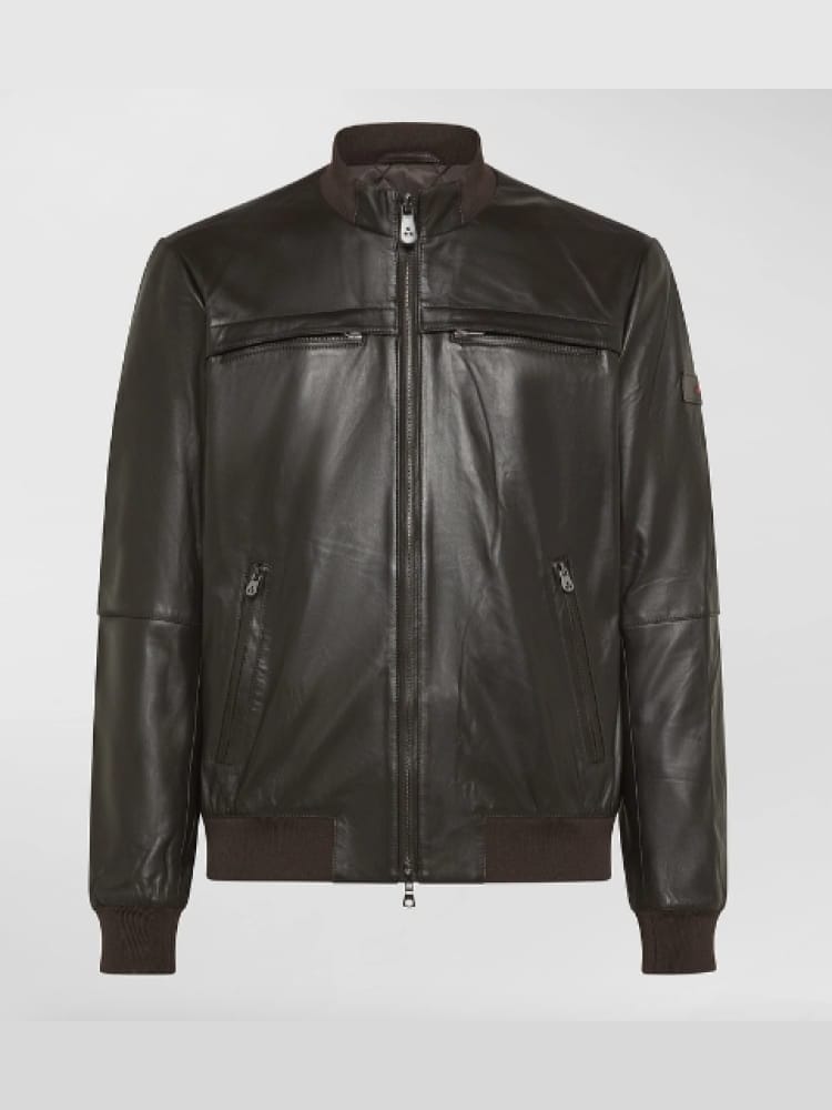 Peuterey giubbotto marrone uomo mini logo
