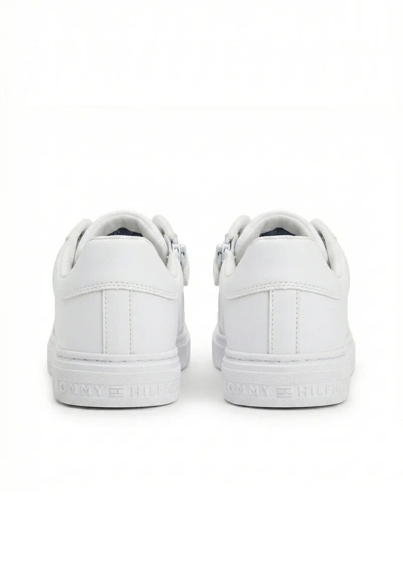 Tommy Hilfiger Scarpe Avorio Bambino Sneakers Basse Primaverile In Ecopelle 2