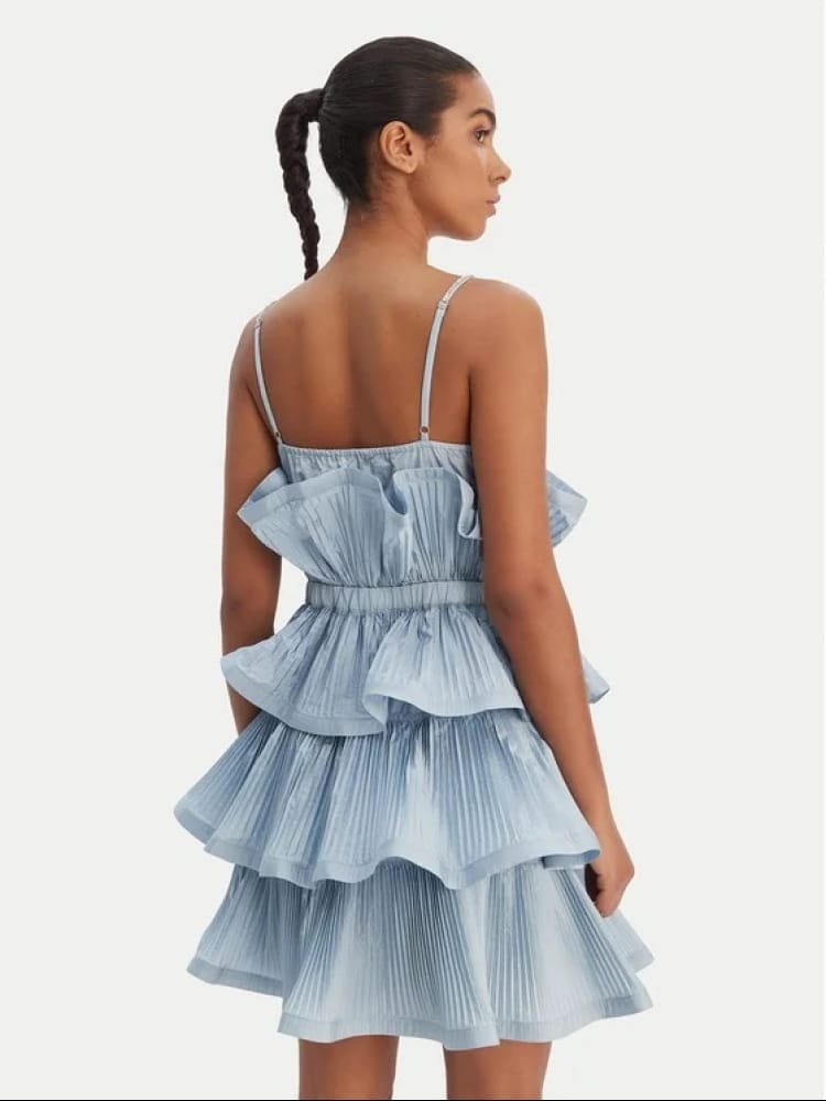 Fracomina no foto mini slip dress dustyblue
