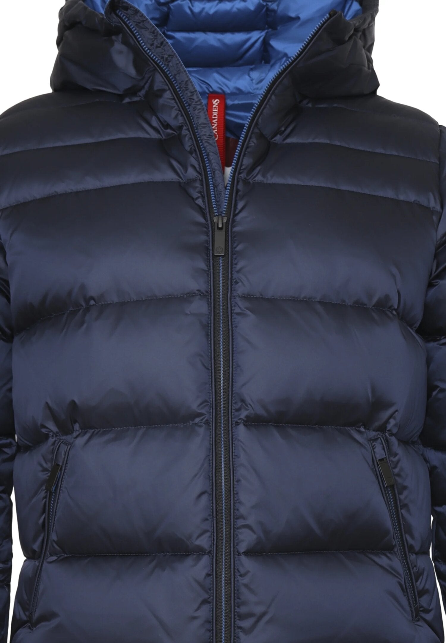 Canadiens Giubbotto Bambino Blu In Nylon Con Cappuccio Invernale AI 25