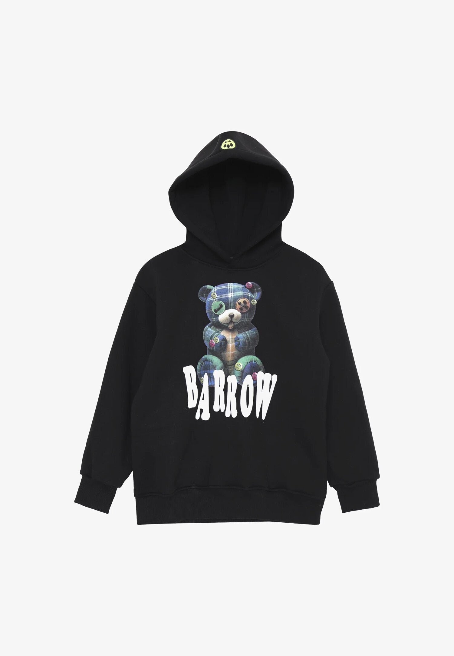 Barrow Felpa Nero Bambino In Cotone Con Cappuccio | Uso Sportivo AI25 | CammarataMode