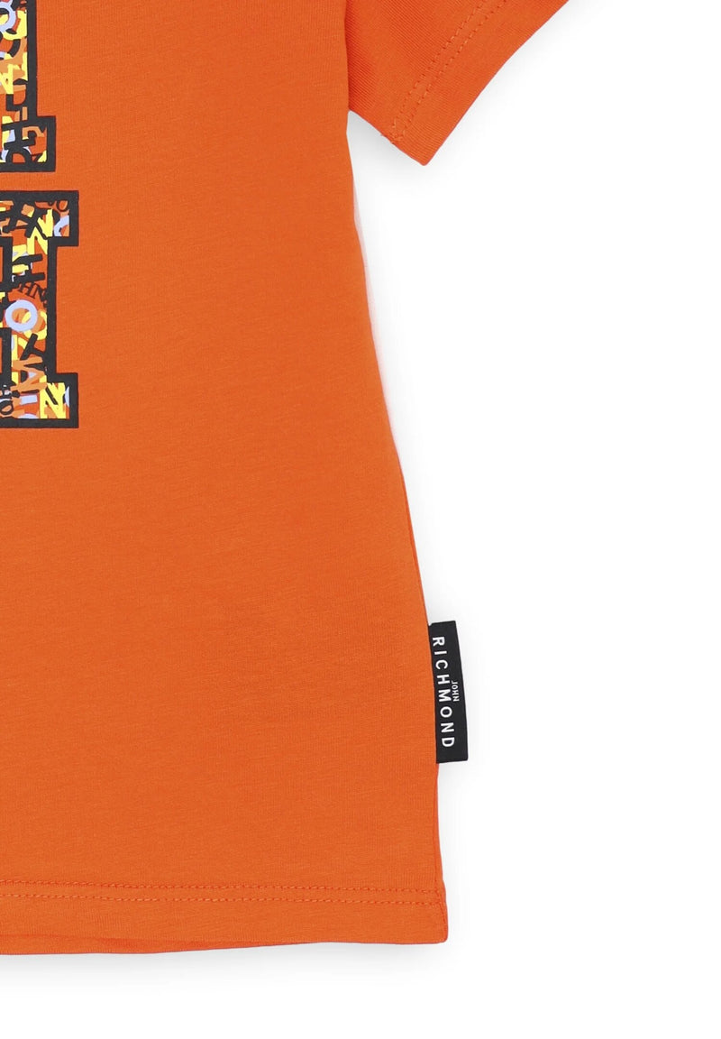 T Shirt Neonato John Richmond Arancio Primavera Estate 25 - ARANCIO | CammarataMode