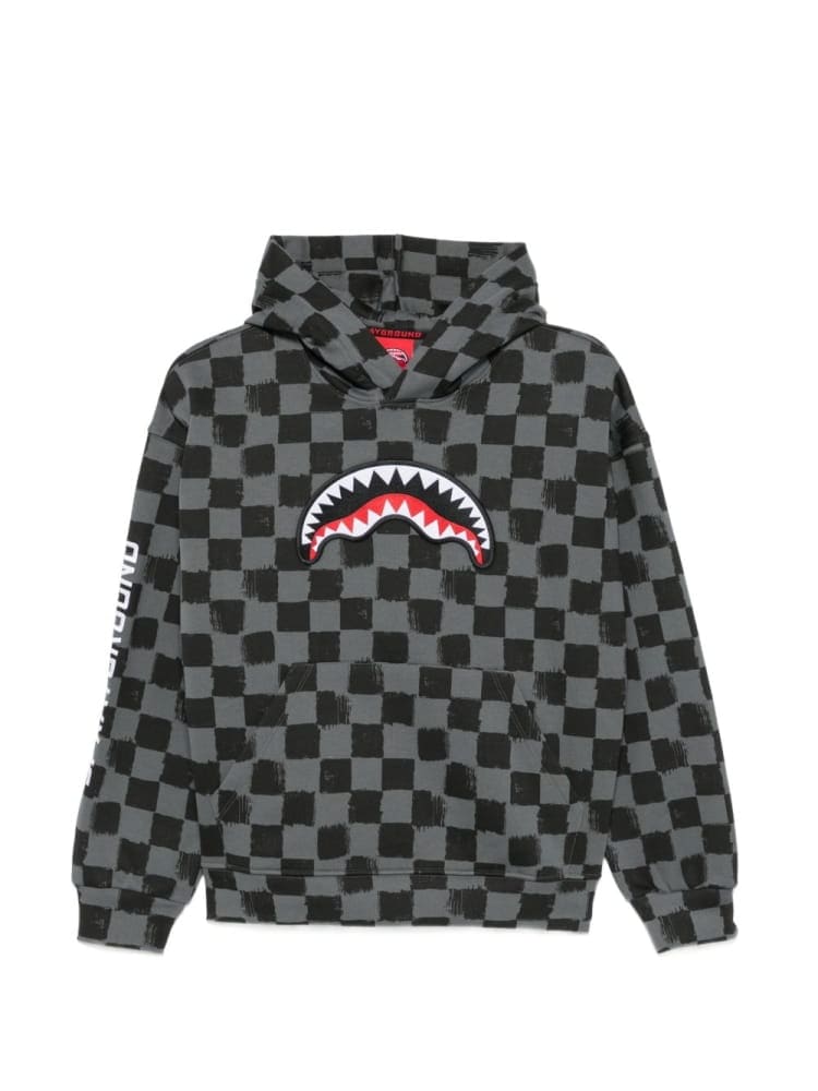 Sprayground felpa grigia bambino all over
