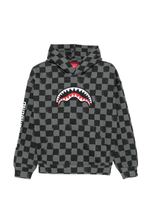 Sprayground felpa grigia bambino all over
