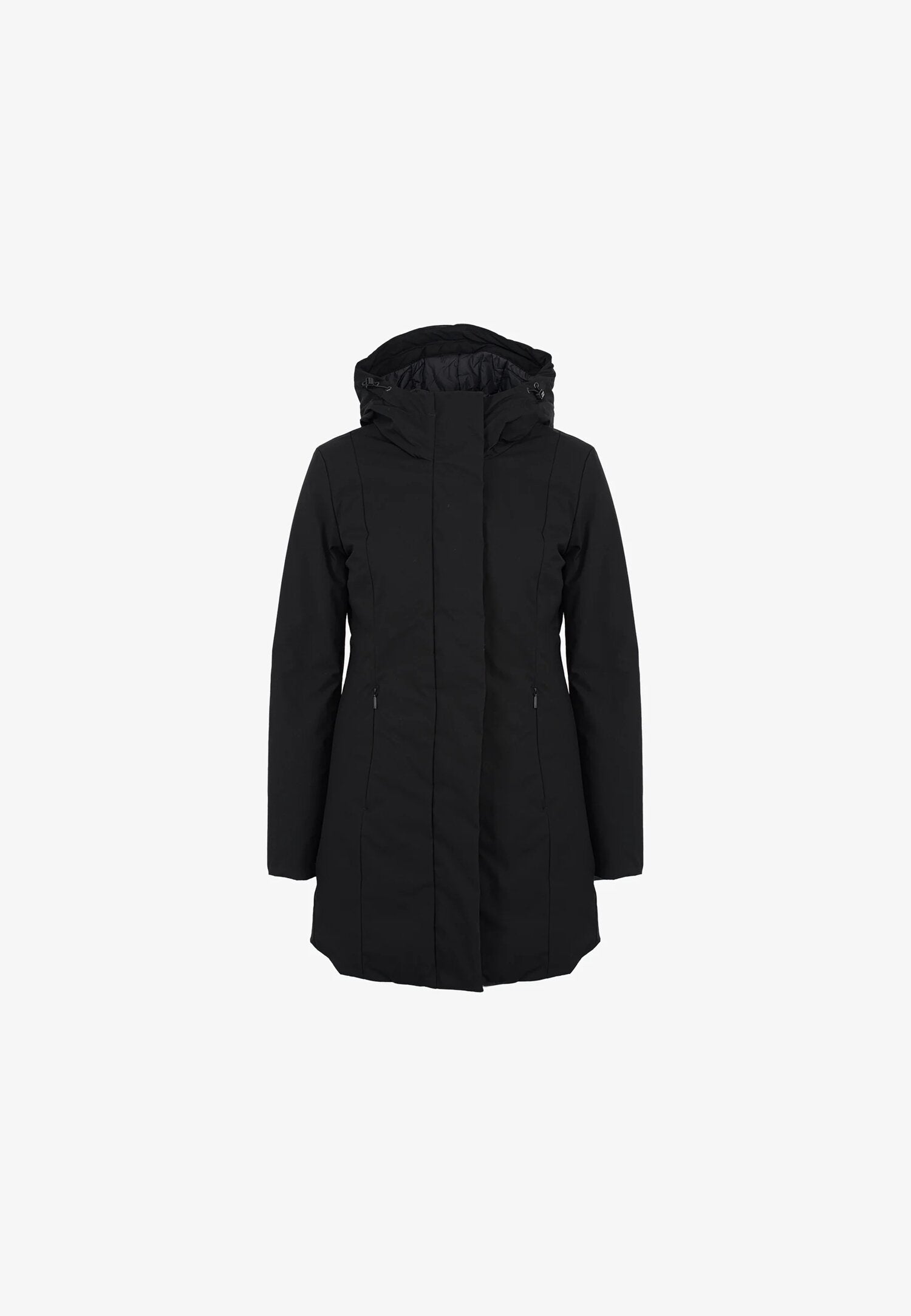 Refrigiwear Giubbotto Nero Donna In Tessuto Con Cappuccio | Invernale AI25 | CammarataMode