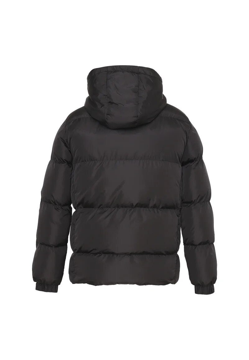 Refrigiwear Giubbotto Nero Bambino In Nylon Con Cappuccio Invernale AI25