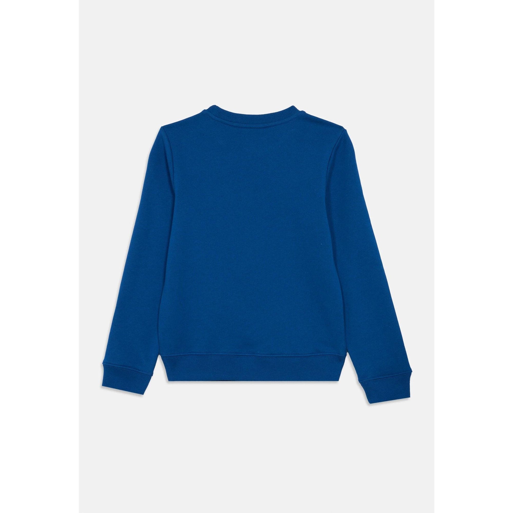 Calvin Klein Felpa Royal Bambino In Cotone Girocollo Quotidiano PE26