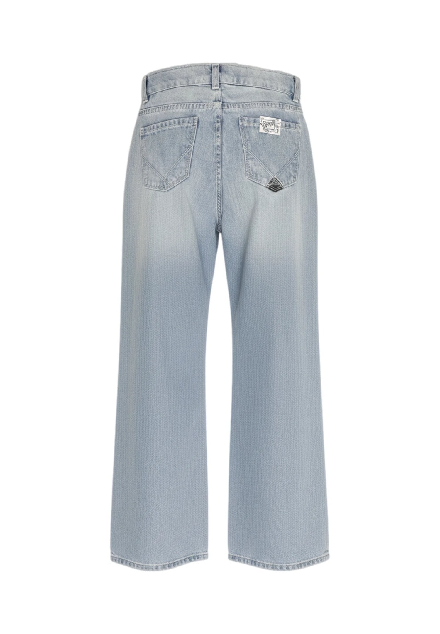Roy Roger's Jeans Denim Chiaro Larghi Wide Leg Bambina RG159_
