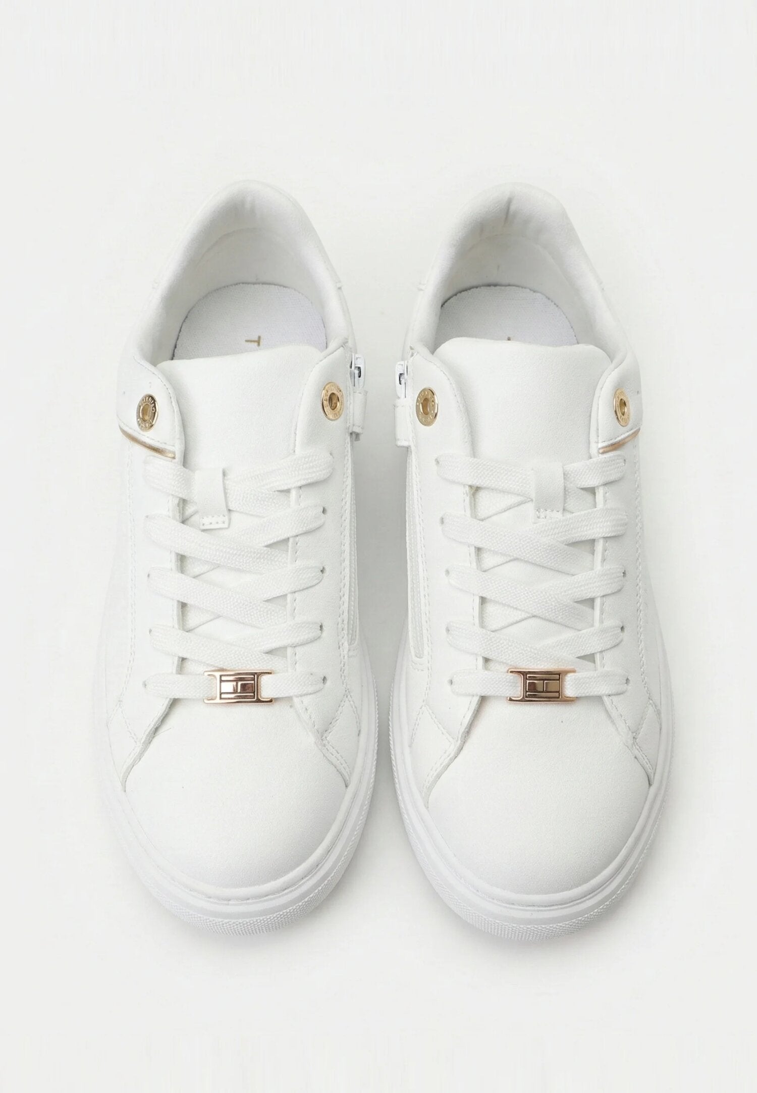 Tommy Hilfiger Scarpe Avorio Bambino Sneakers Basse Primaverile In Ecopelle 2