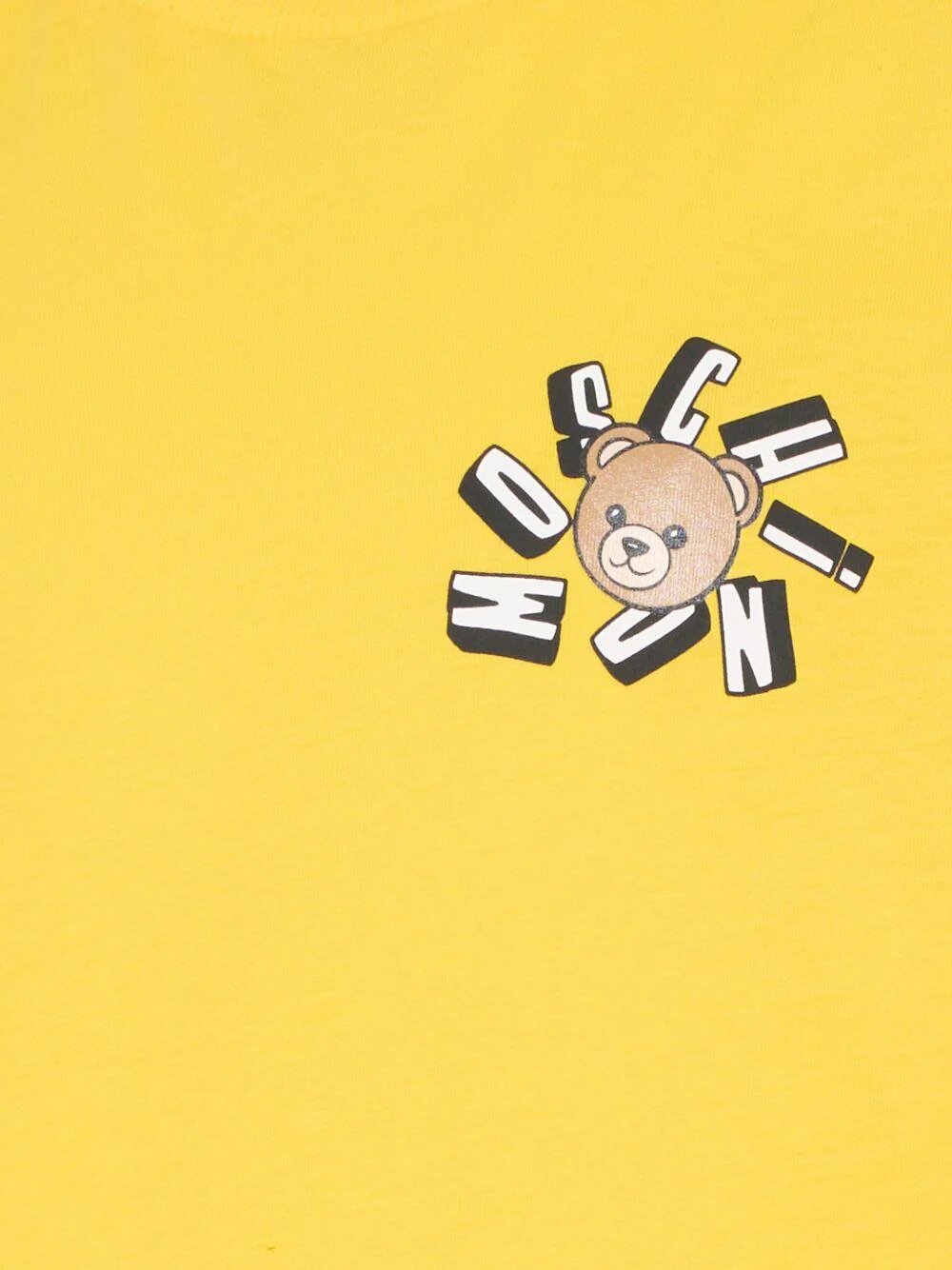 Moschino Tshirt Giallo Bambina Girocollo Estivo In Cotone 15524256285055_