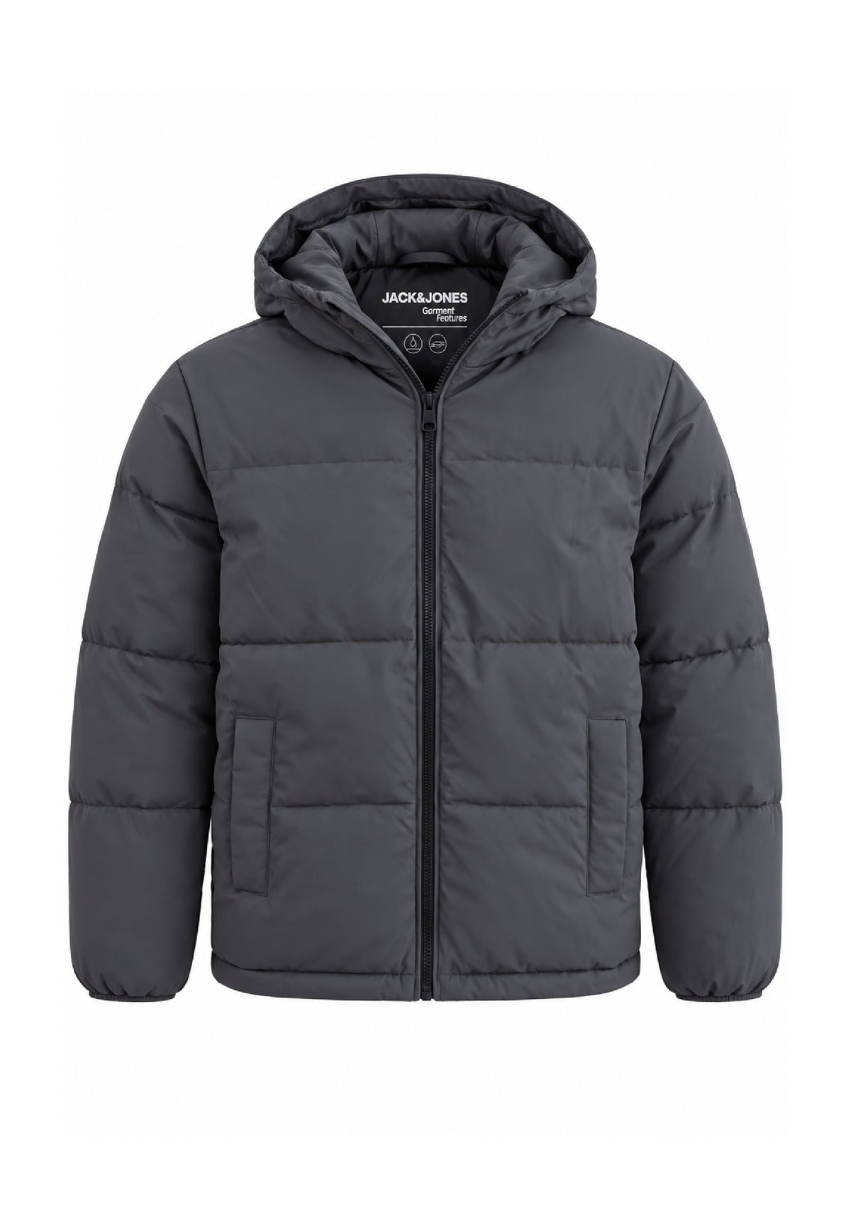 Jack & Jones giubbotto GRIGIO con cappuccio TRAPUNTATO Bambini e ragazzi 12303956.grig_