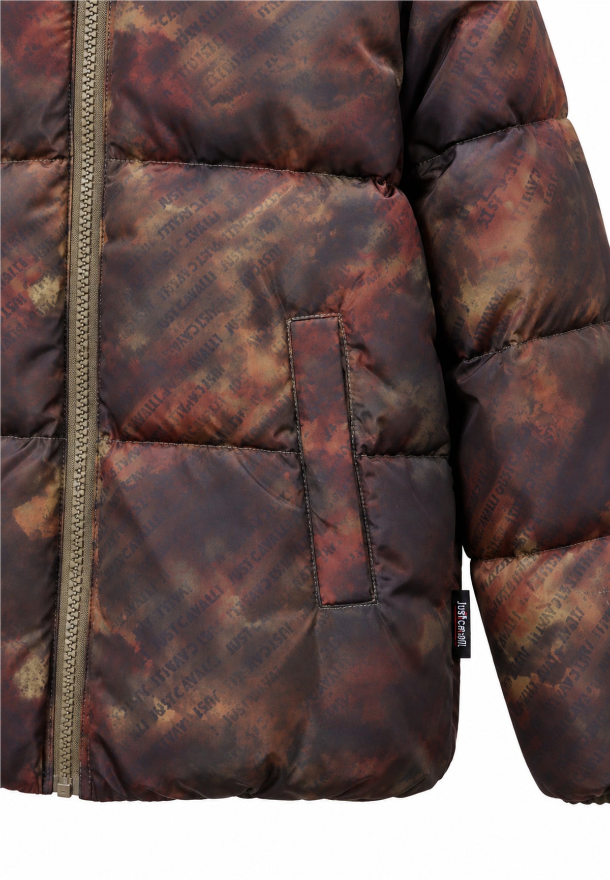 JUST CAVALLI giubbotto fantasia REVERSIBILE CON CAPPUCCIO Bambini e ragazzi jba26019pi.fan_