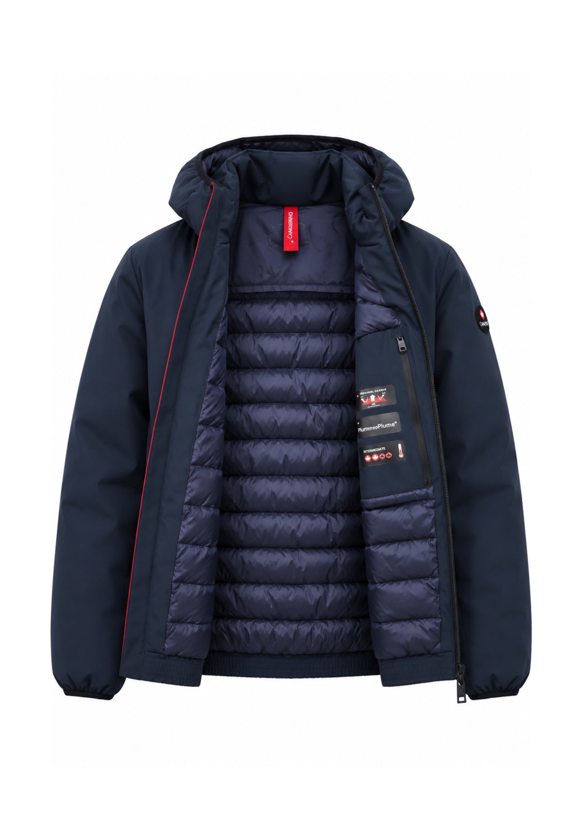 Canadiens Giubbotto BLU IMBOTTITO CON CAPPUCCIO Uomo 0.1 tech 2.0/m.blu