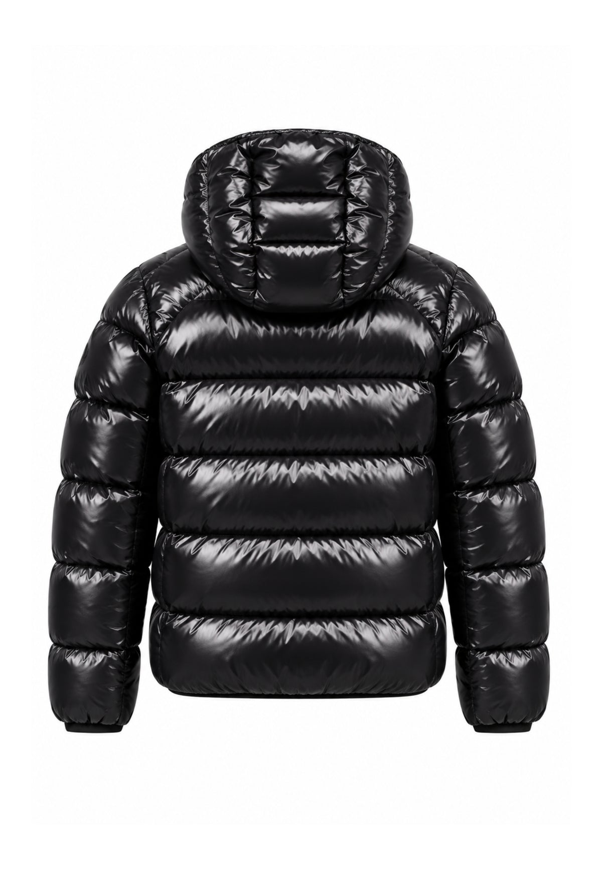 Save the Duck GIUBBOTTO NERO LUCIDO INVERNALE CON CAPPUCCIO Bambini e ragazzi 11-J31280B.NE_