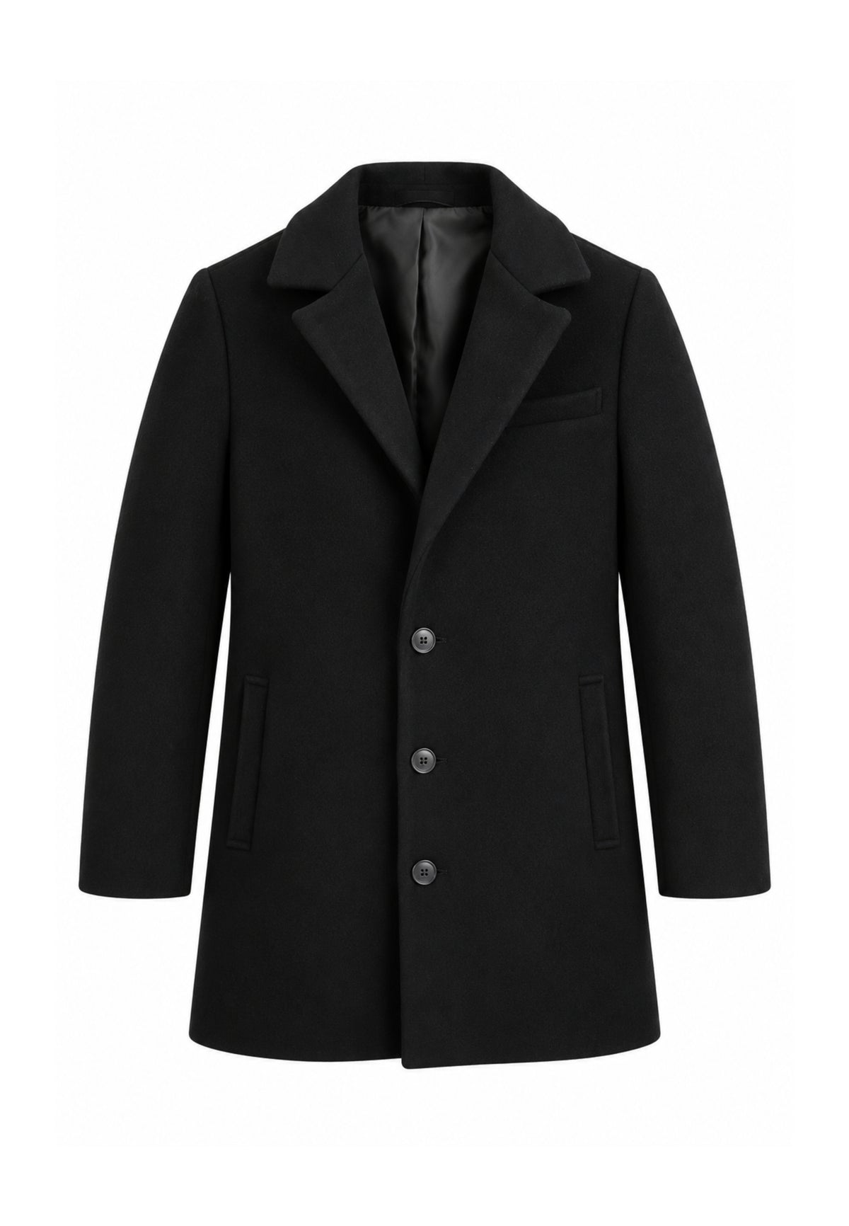 OVERD CAPPOTTO NERO CON BOTTONI CENTRALI Bambini e ragazzi OK261816SCP.NE_