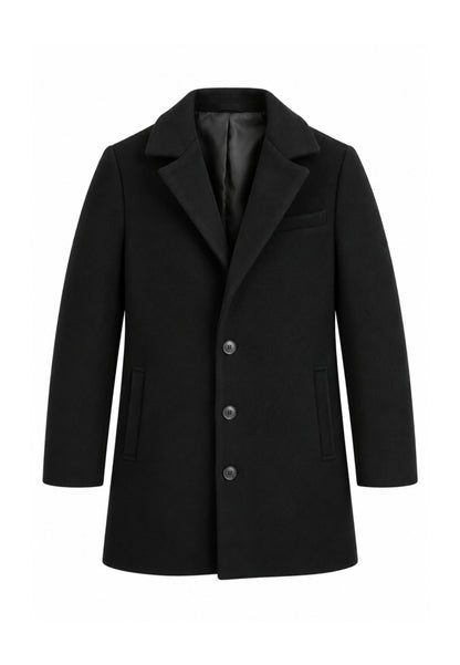 OVERD CAPPOTTO NERO CON BOTTONI CENTRALI Bambini e ragazzi OK261816SCP.NE_