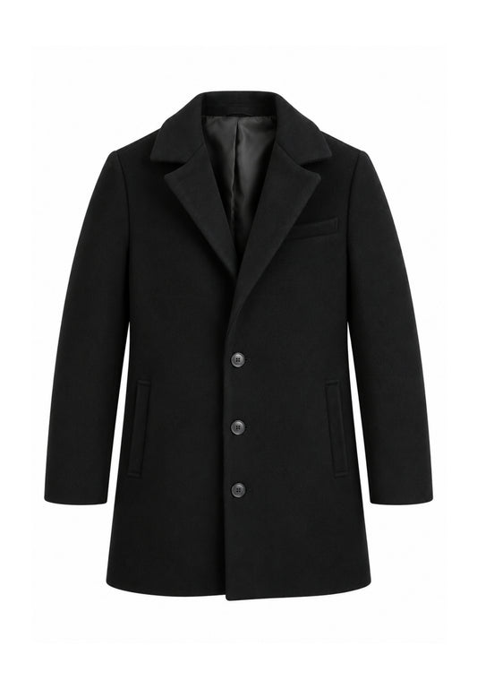 OVERD CAPPOTTO NERO CON BOTTONI CENTRALI Bambini e ragazzi OK261816SCP.NE_