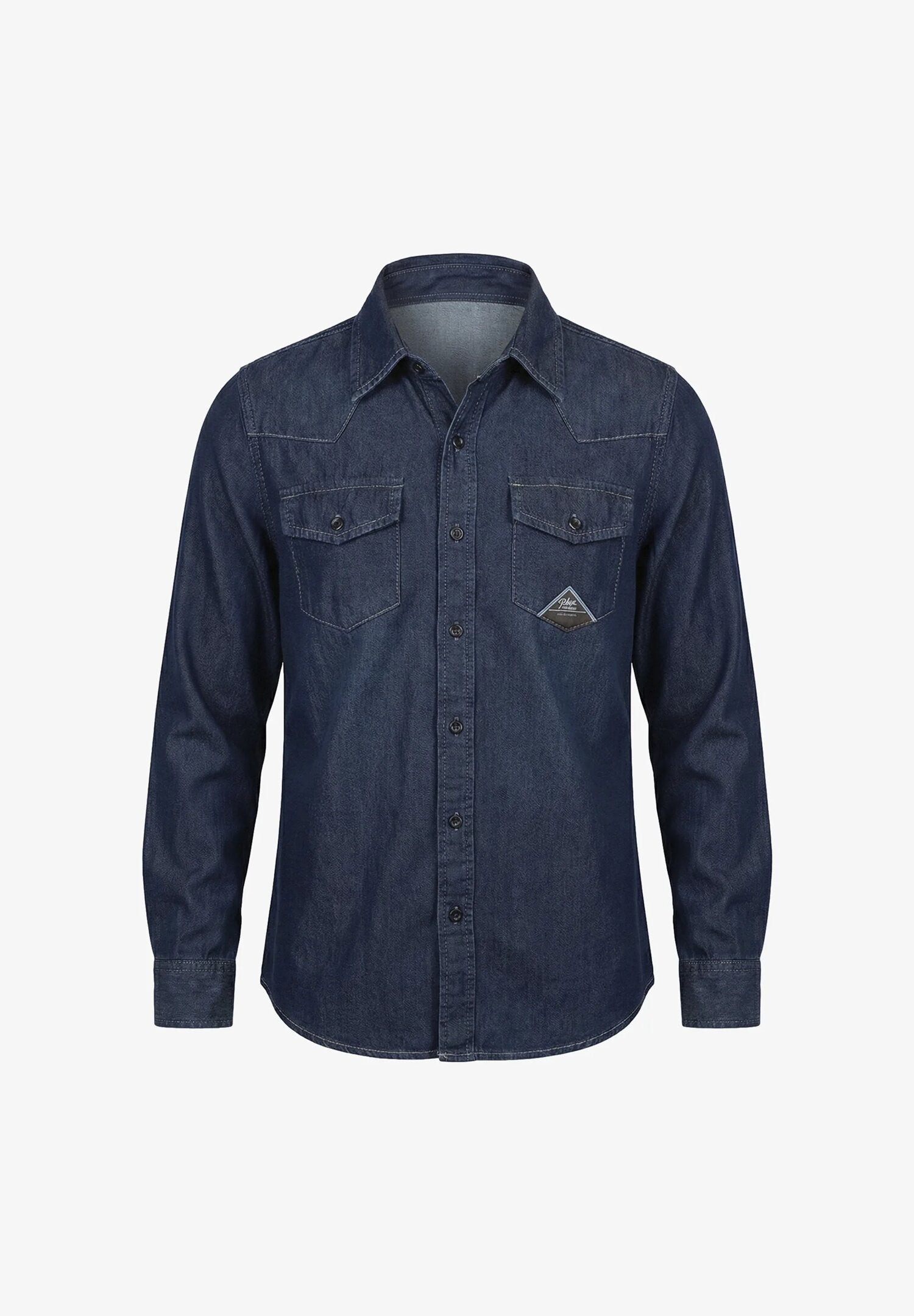 Roy Roger's Camicia Jeans Bambino Con Bottoni Passeggio In Denim RG113_