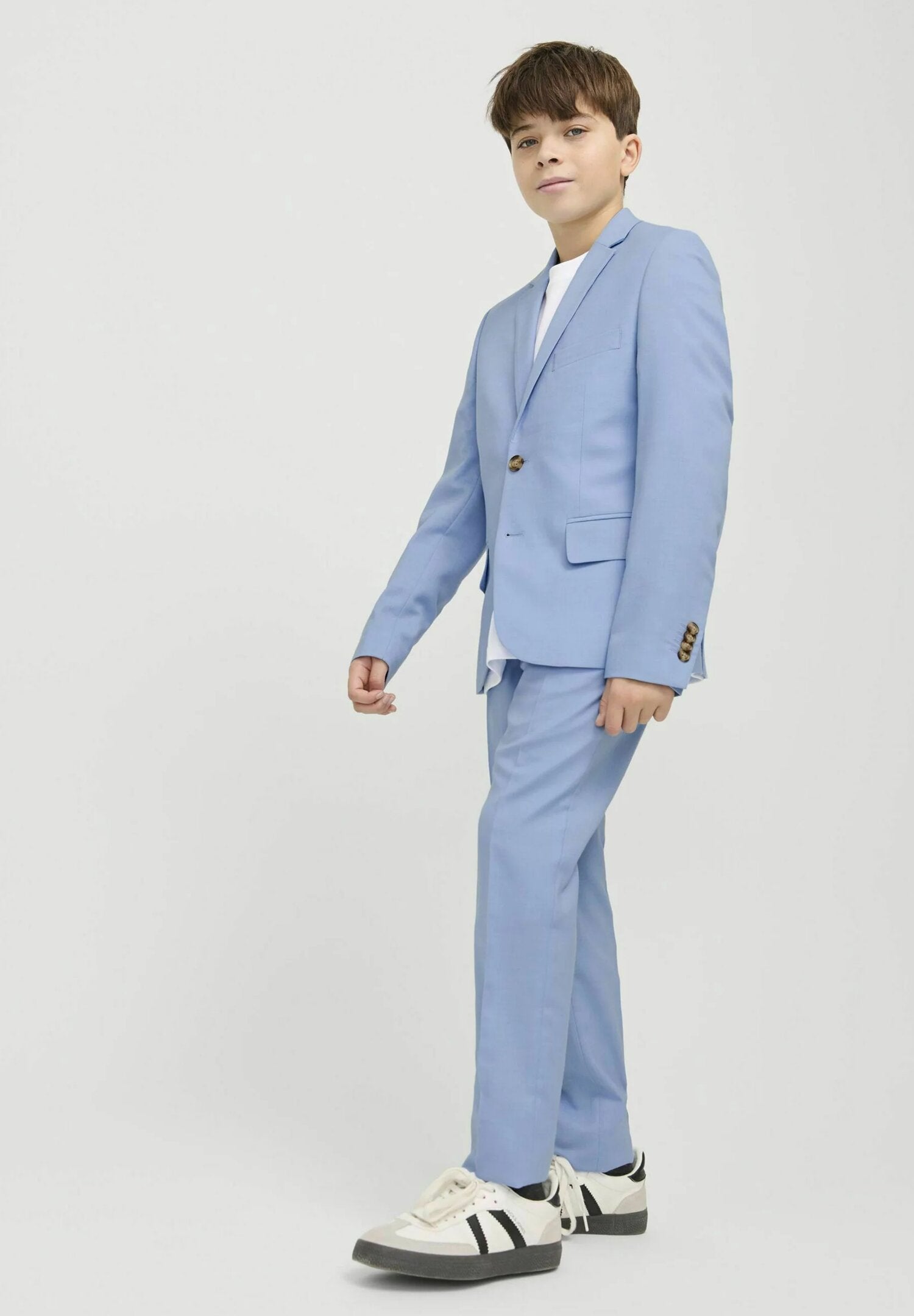 Jack &amp; Jones elegant trousers chino boy sky blue slim fit ceremony | CammarataMode