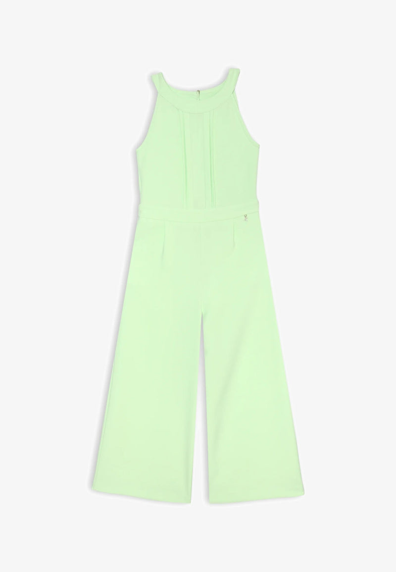 Kocca Girls Lime Green Sleeveless Spring-Summer Jumpsuit - VLIME | CammarataMode