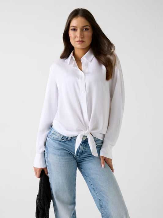 Guess camicia bianca donna in raso