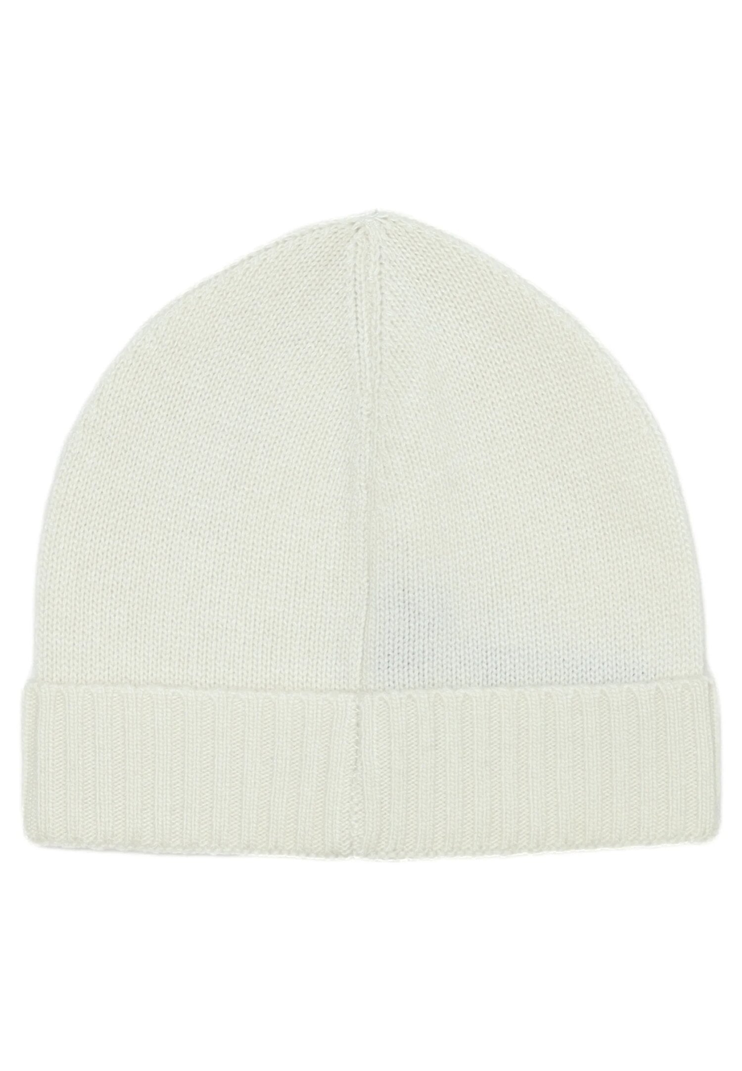 Peuterey berretto bambino bianco in lana e cashmere con logo