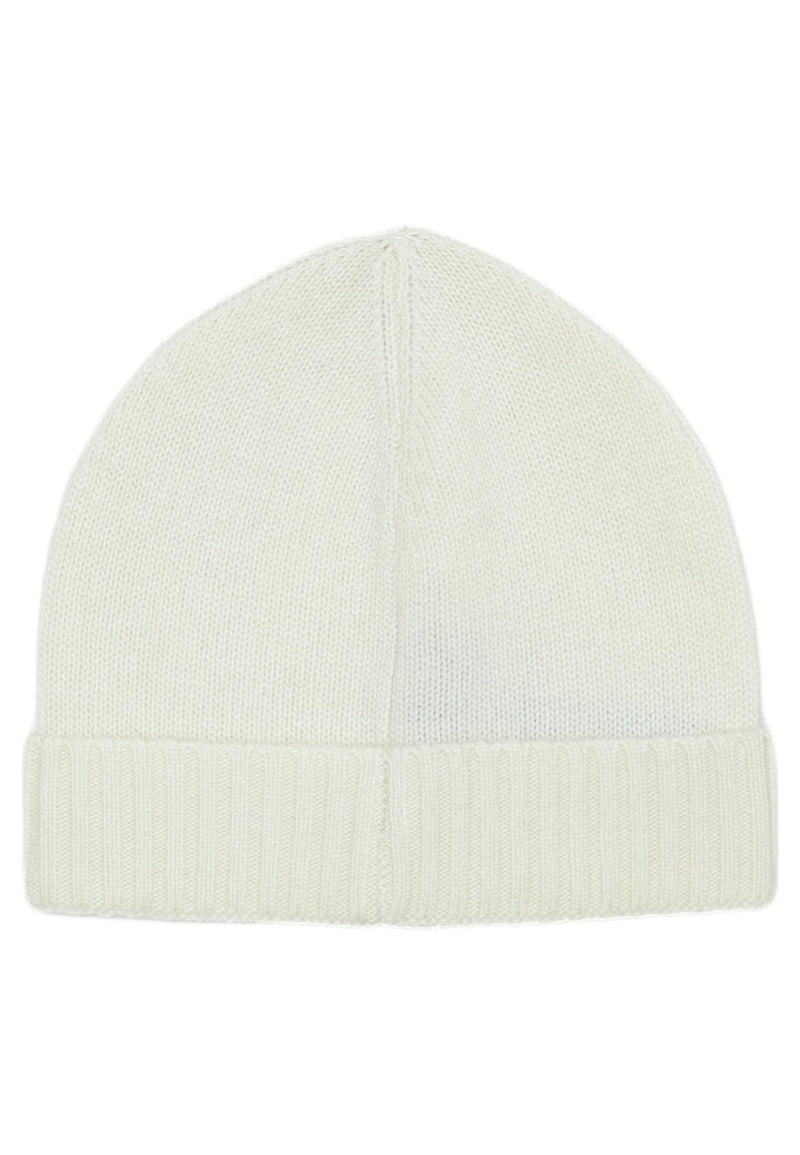 Peuterey berretto bambino bianco in lana e cashmere con logo - BIANCO | CammarataMode