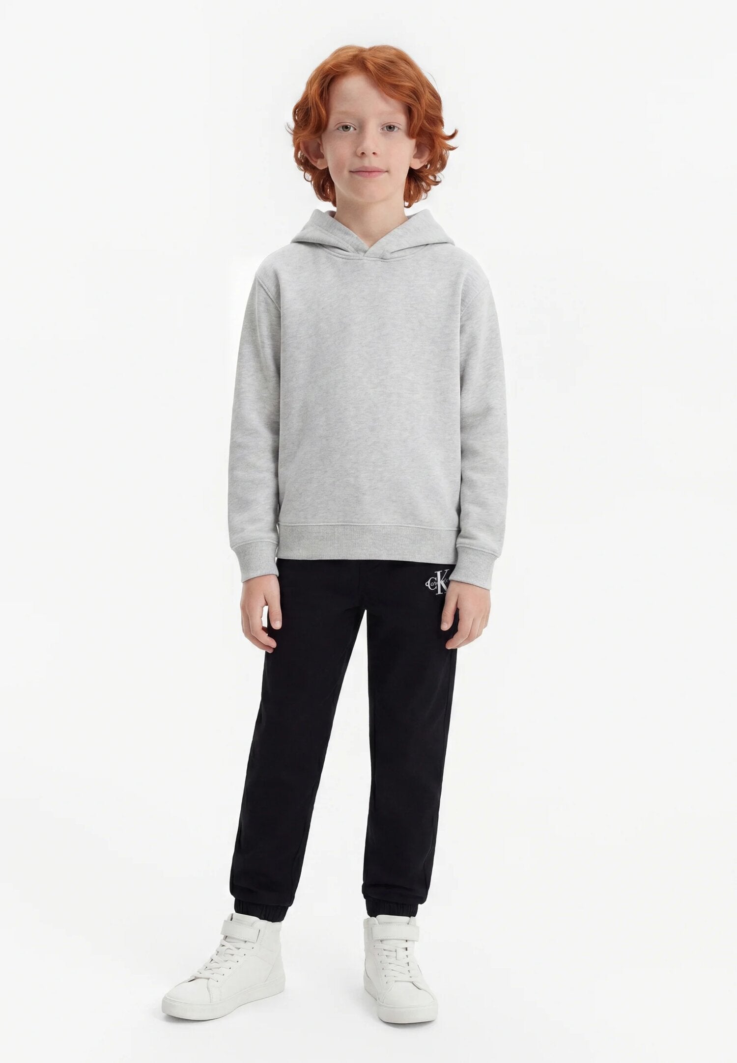 Calvin Klein Pantaloni Neri Da Tuta Logo Ck Bambino LVCKTJC14BBEH_