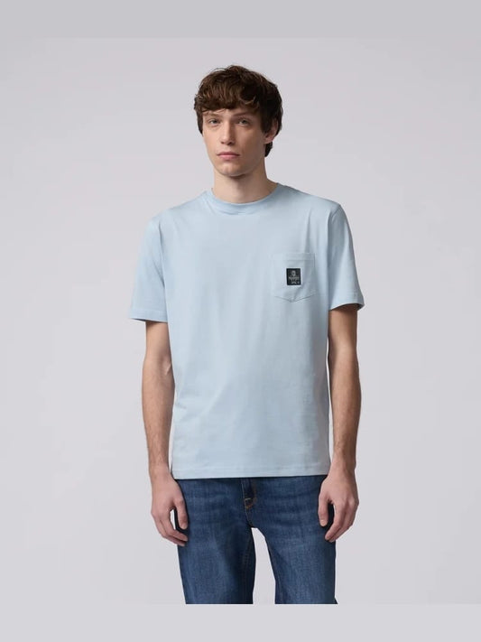 Refrigiwear tshirt celeste uomo mini logo