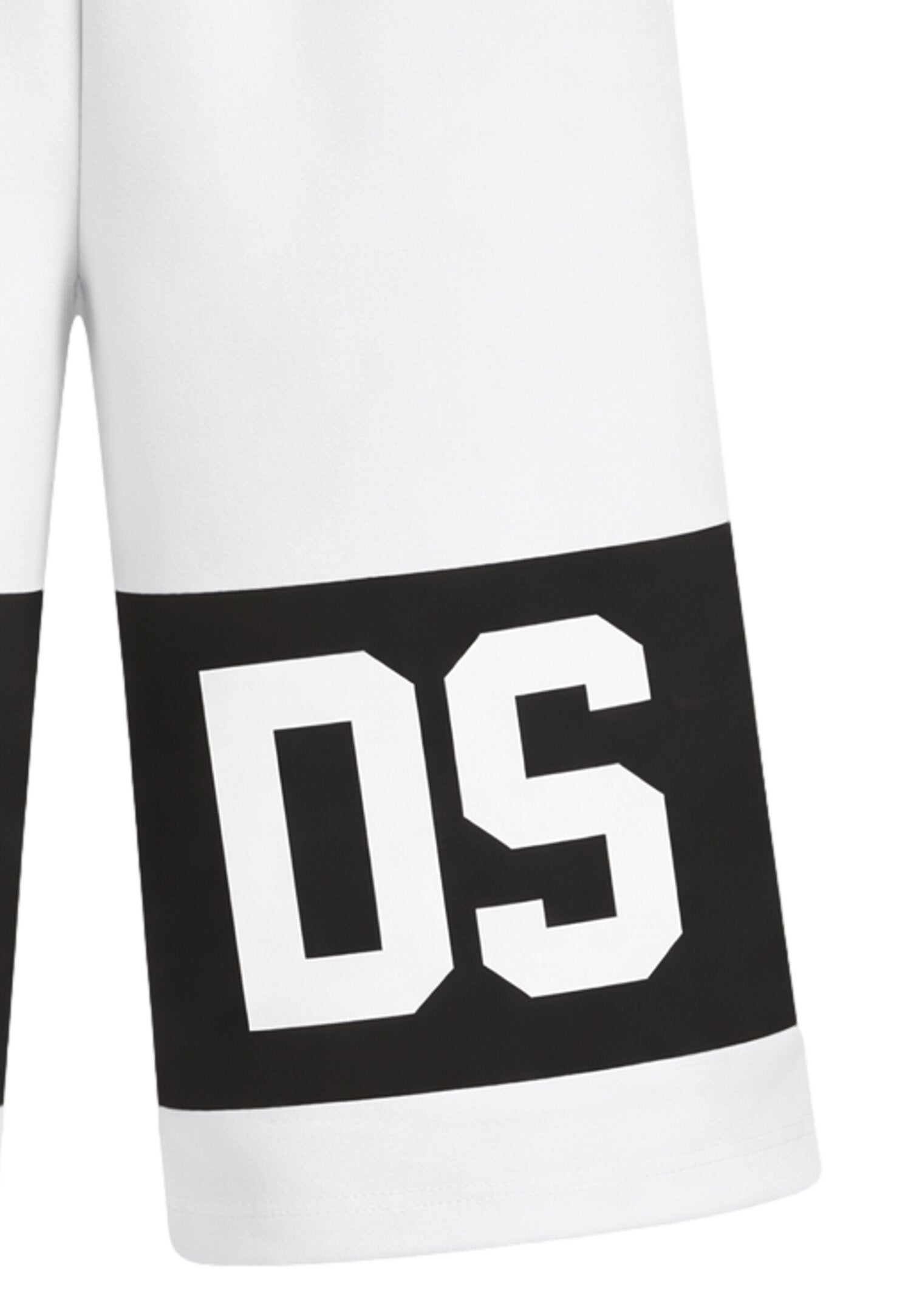 Gcds Bermuda Bianco-Nero Bambino-Ragazzo Vita Regolabile Sportivo In Cotone 7