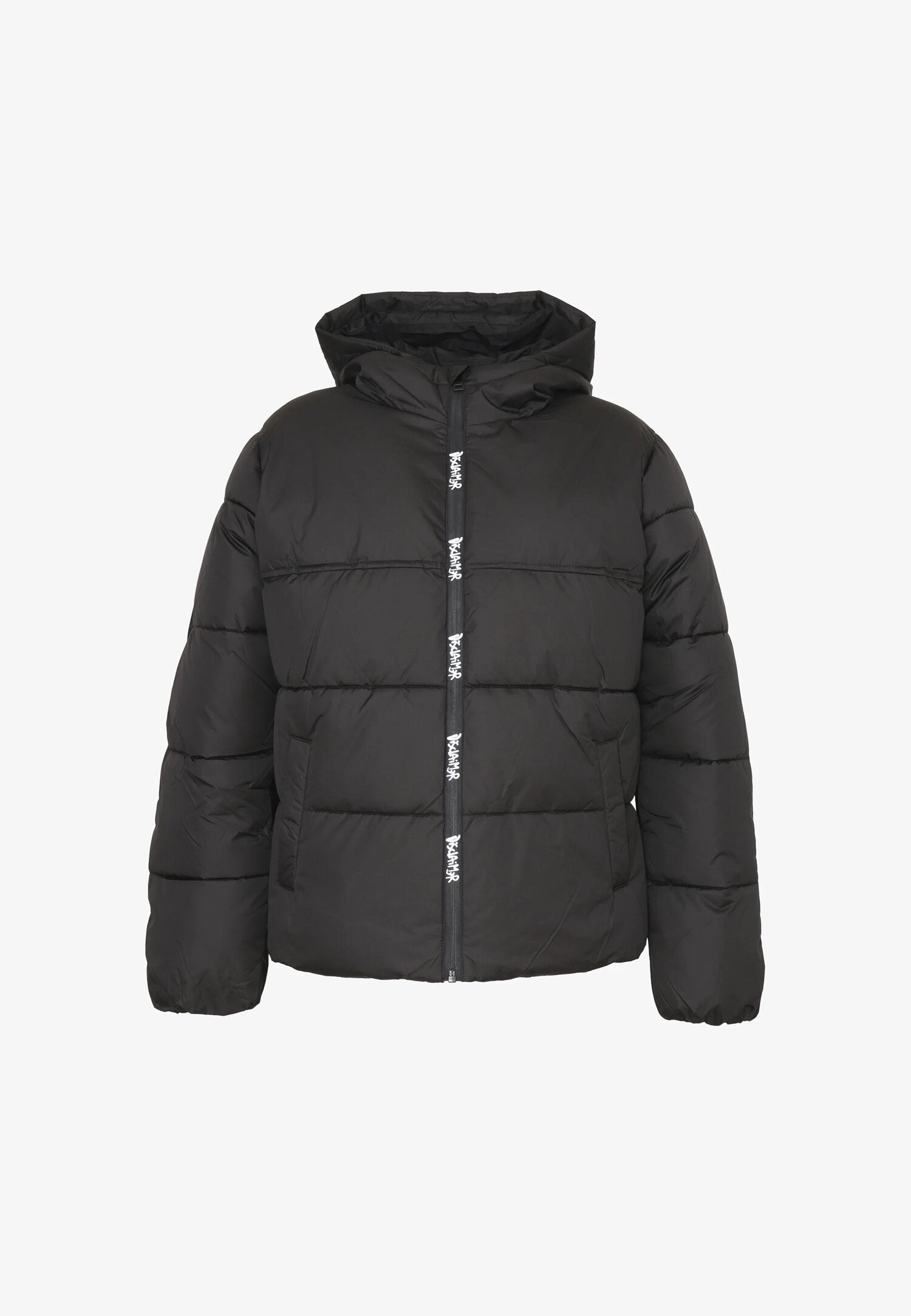 Disclaimer Giubbotto Nero Bambino In Nylon Con Cappuccio Sportivo AI25