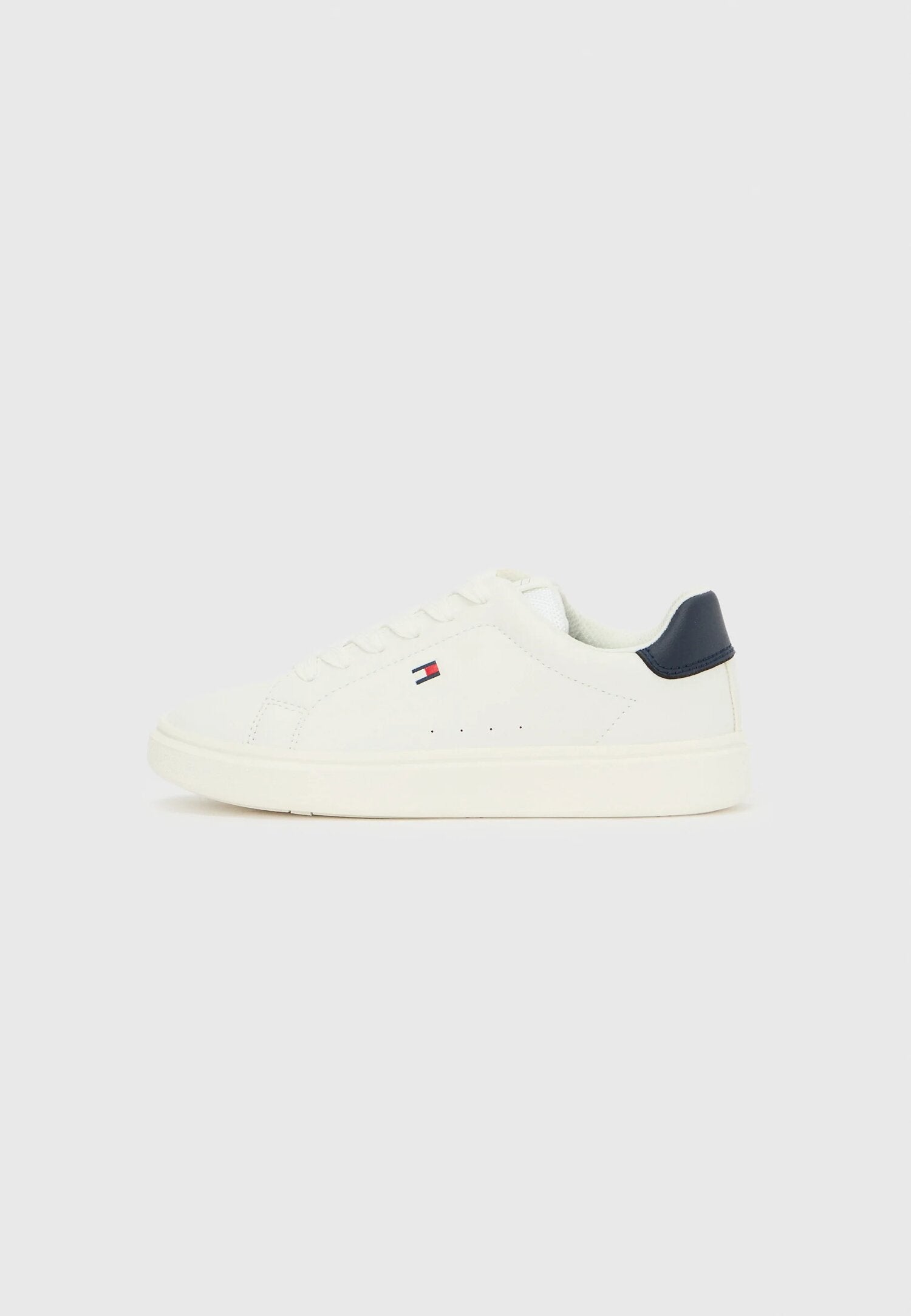 Tommy Hilfiger Scarpe Bianche Bambino Chiusura Lacci Quotidiano In Ecopelle 2