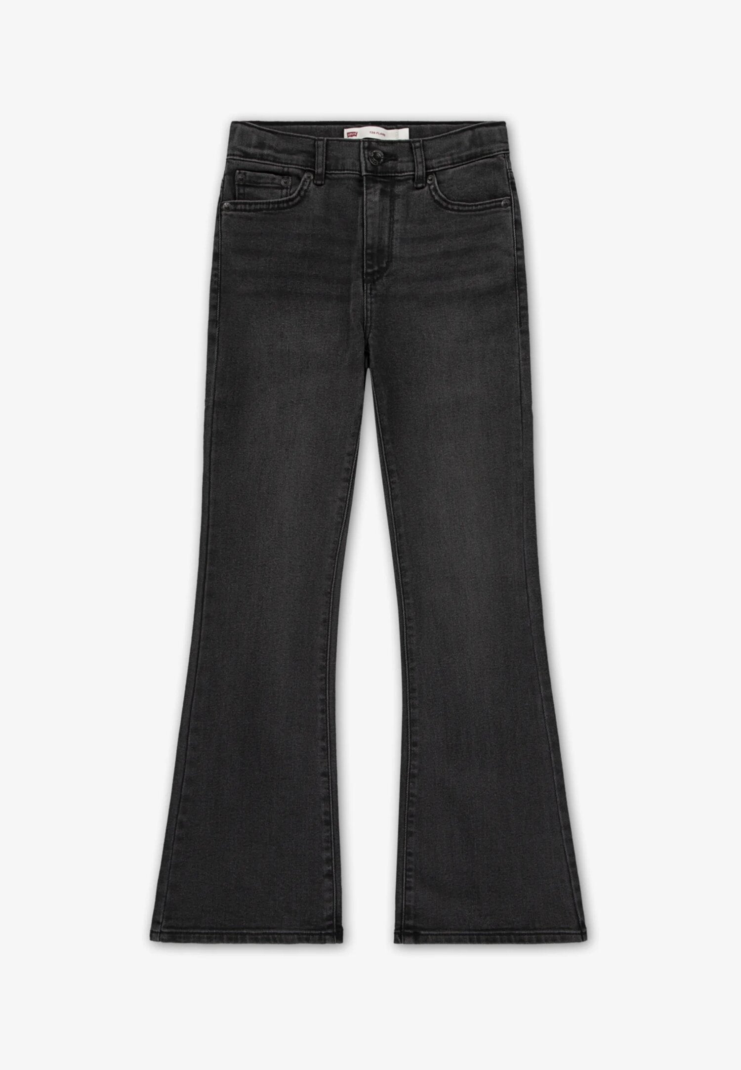 Levi's Jeans Nero Bambina Zampa In Denim Vita Regolabile Quotidiano AI25