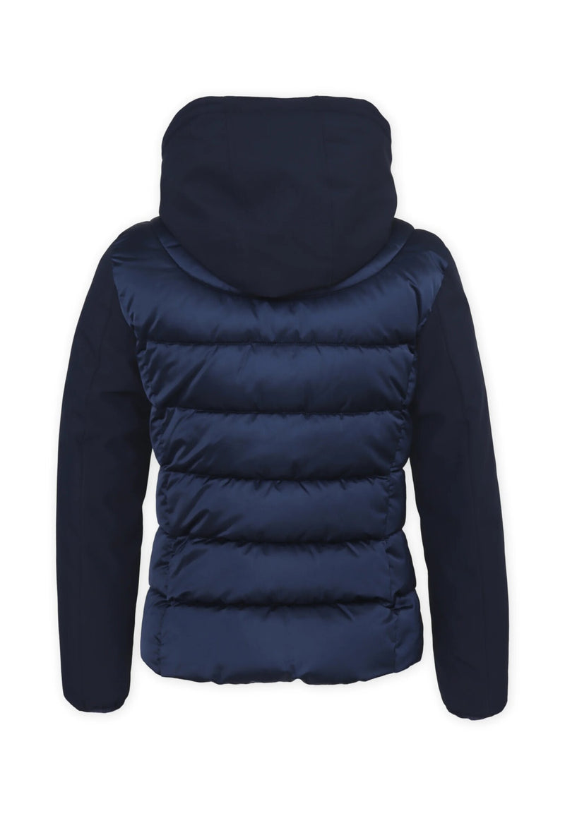 Yes Zee Down Jacket Blue Girls 6-16 Years with Removable Hood - BLUE | CammarataMode