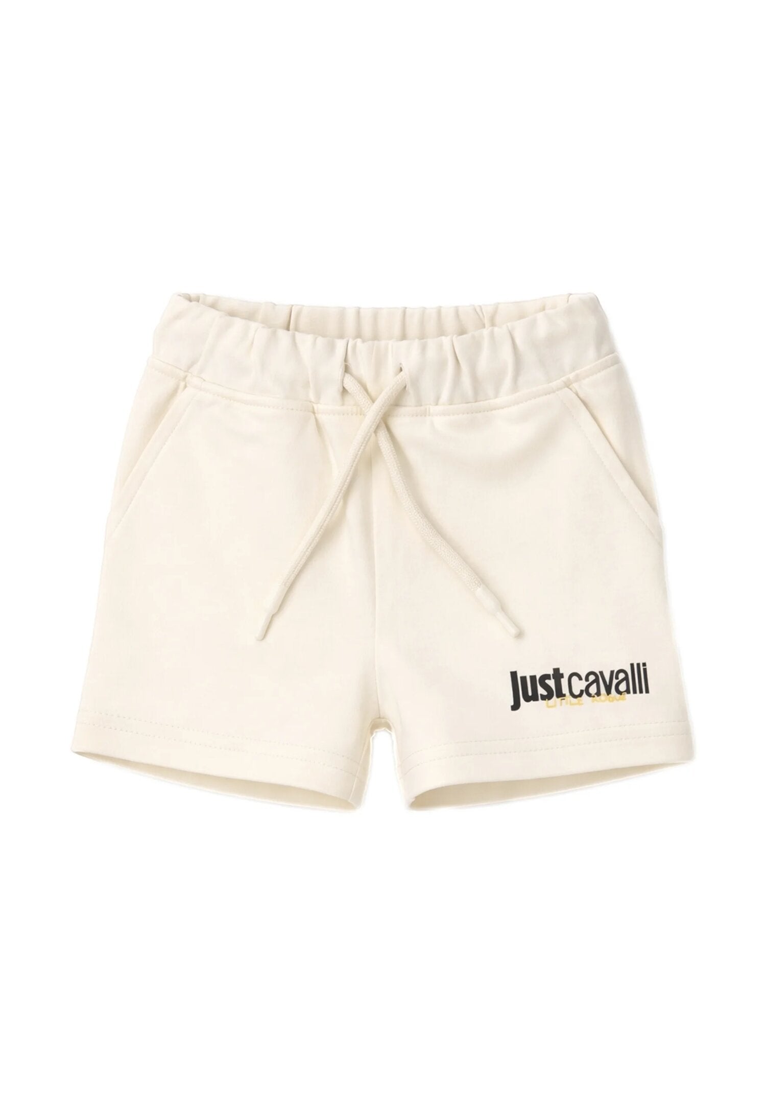 Just Cavalli Completo Estivo Tshirt Bermuda Panna Jc Neonato JIP26044CJ_