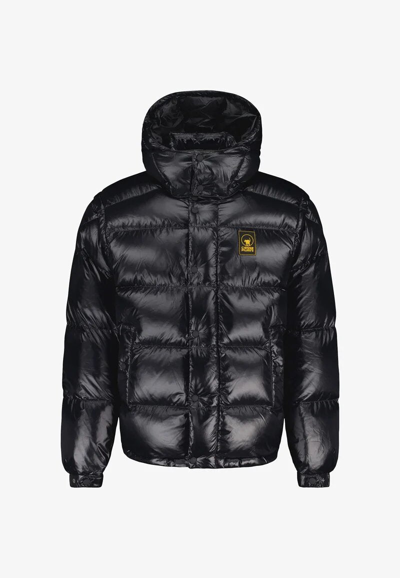 Ciesse Piumini Giubbotto Nero Uomo In Nylon Con Cappuccio Invernale AI25