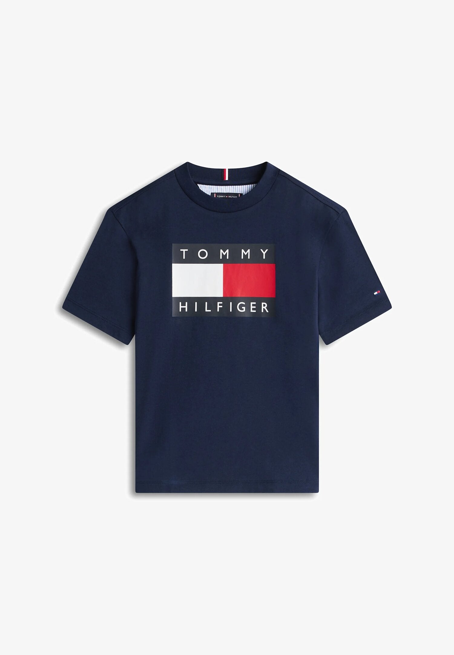 Tommy Hilfiger Tshirt Blu Bambino Girocollo Quotidiano In Cotone KB0KB10340C1