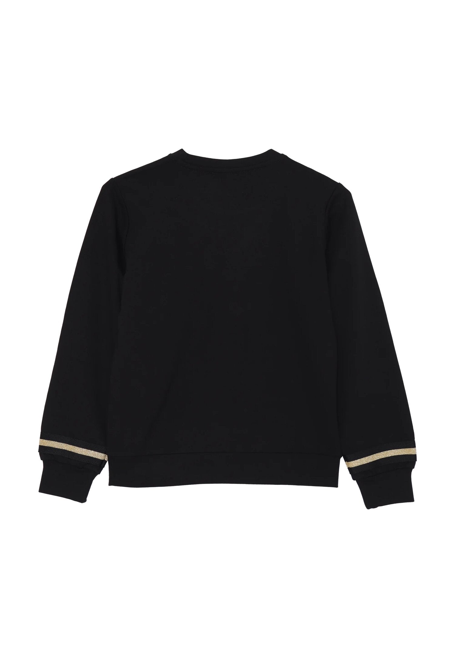 Gaelle Paris Completo Nero Bambina In Cotone Girocollo Sportivo AI25