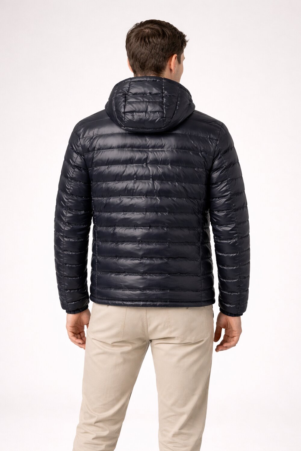 Blauer Usa Giubbotto Uomo Nero Lucido Con Cappuccio Uomo 26SBLUC11018007110_