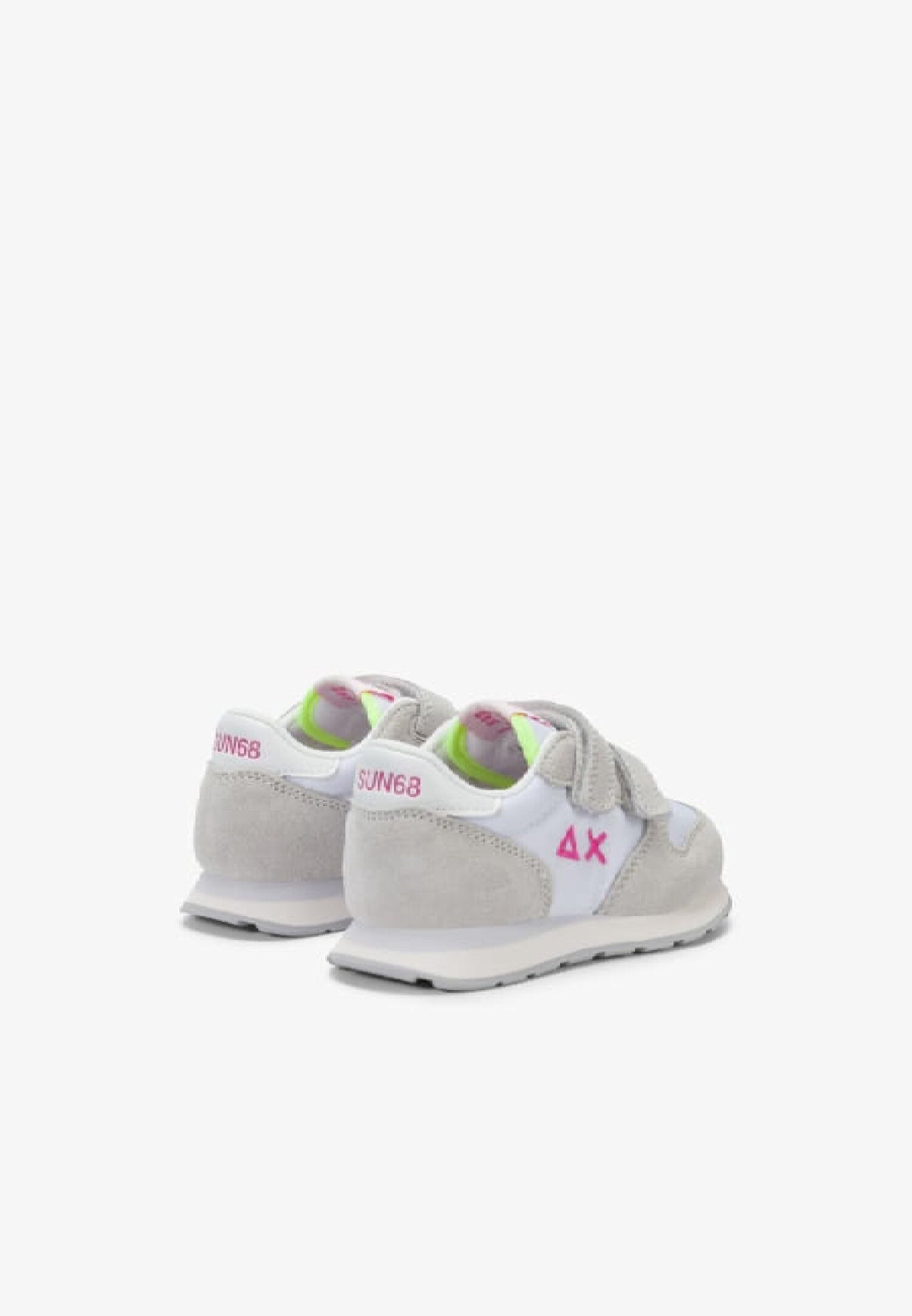 Sun68 Kids Scarpe Bianche Con Logo Fuxia e Strappi Bambina Z36401B_