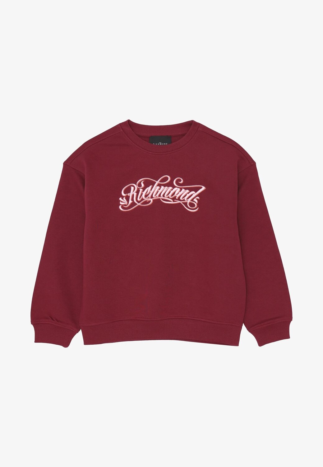 John Richmond Felpa Bambina Berry – Logo Ricamato e Stile Casual