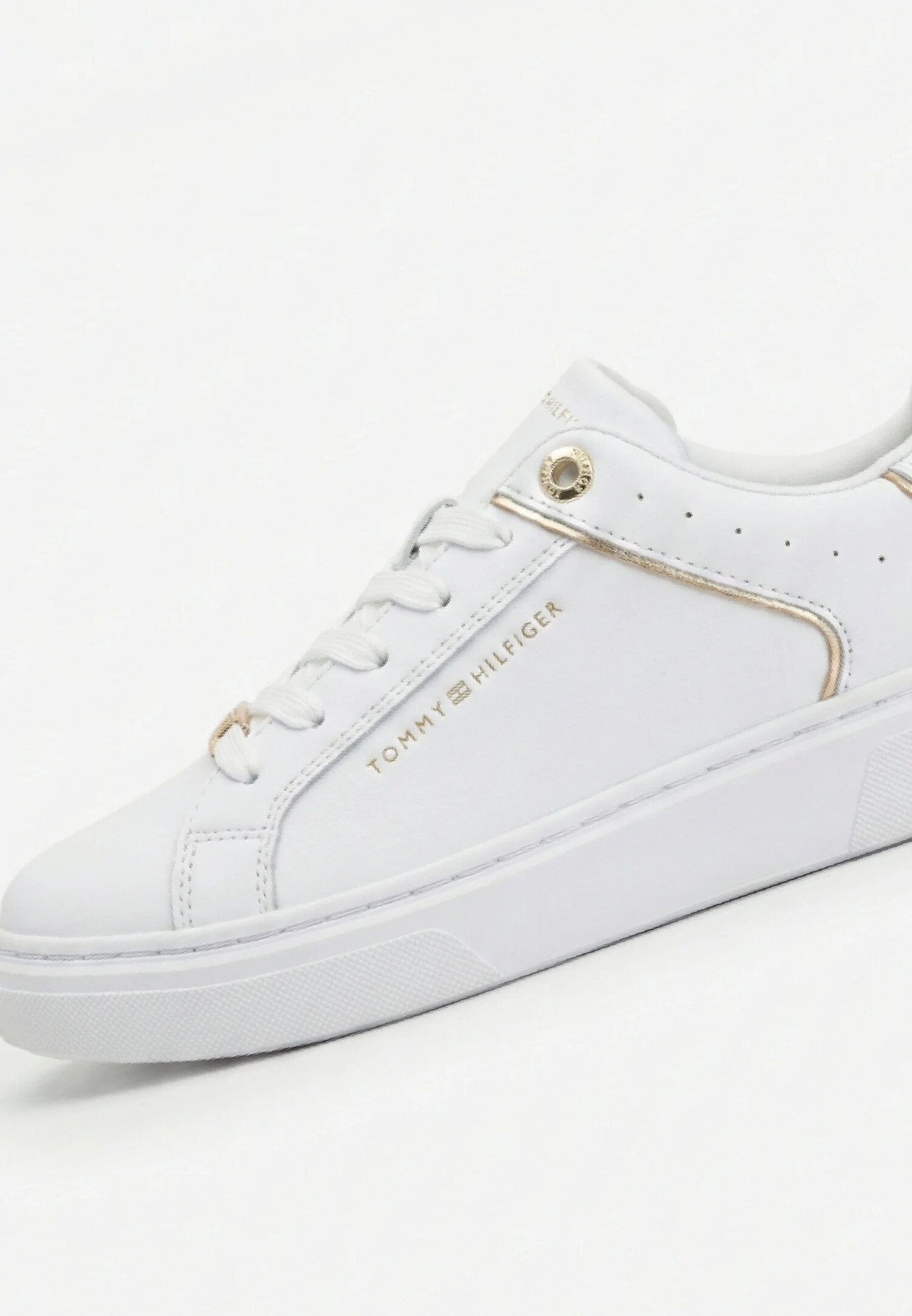 Tommy Hilfiger Scarpe Avorio Bambino Sneakers Basse Primaverile In Ecopelle 2