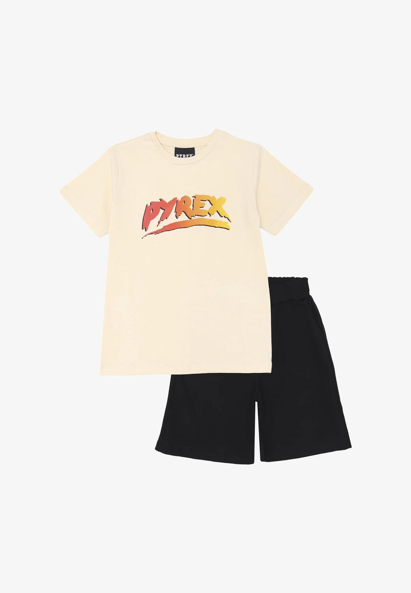 Pyrex Complete Baby Beige 2 Piece Cotton Summer Season - BEIGE | CammarataMode