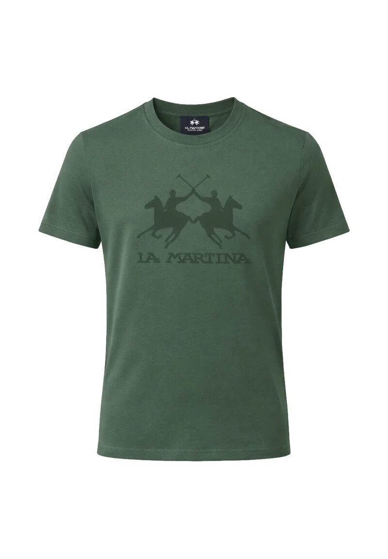 La Martina Completo Con Tshirt Verde e Bermuda Nero Bambino MAB0033_