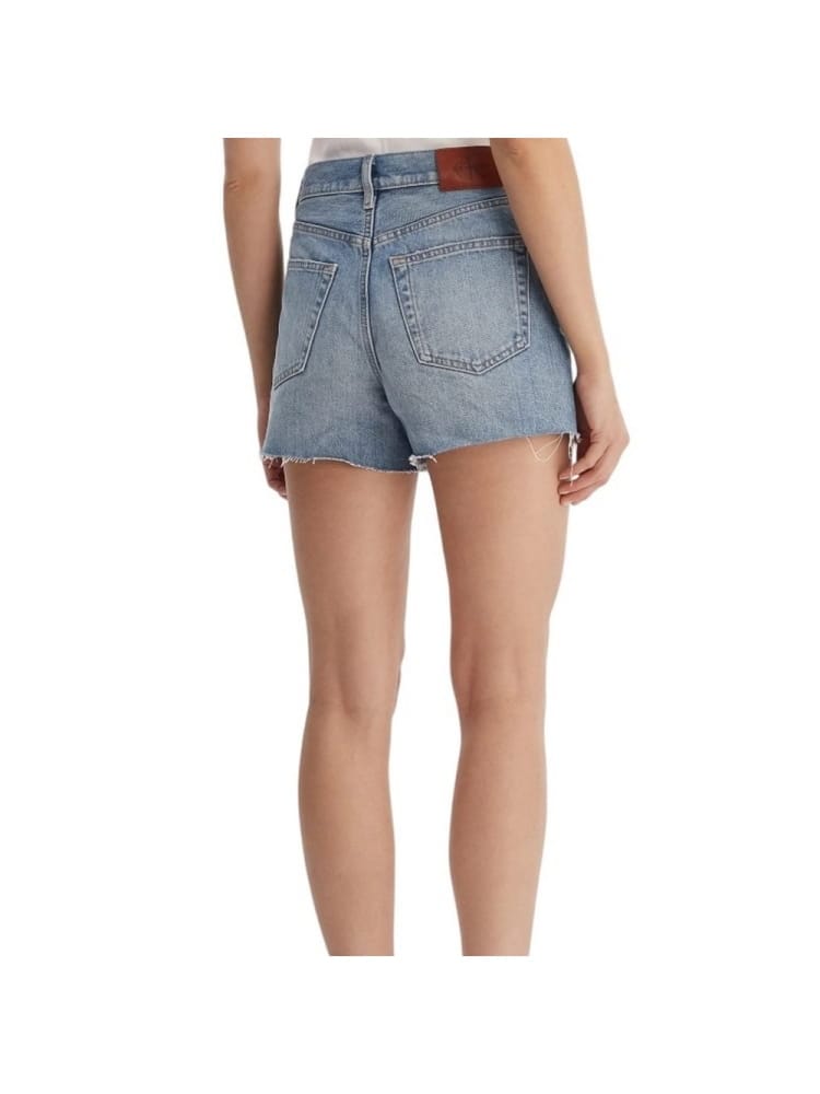 Calvin Klein shorts in denim donna logo sul retro