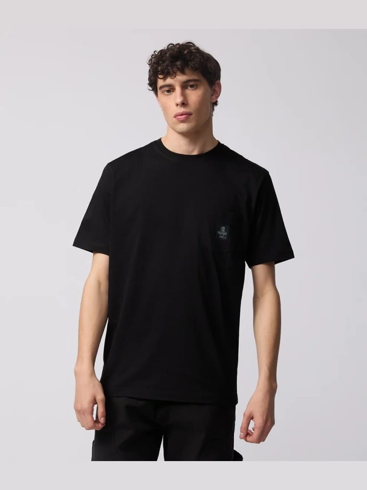 Refrigiwear tshirt nera uomo mini logo