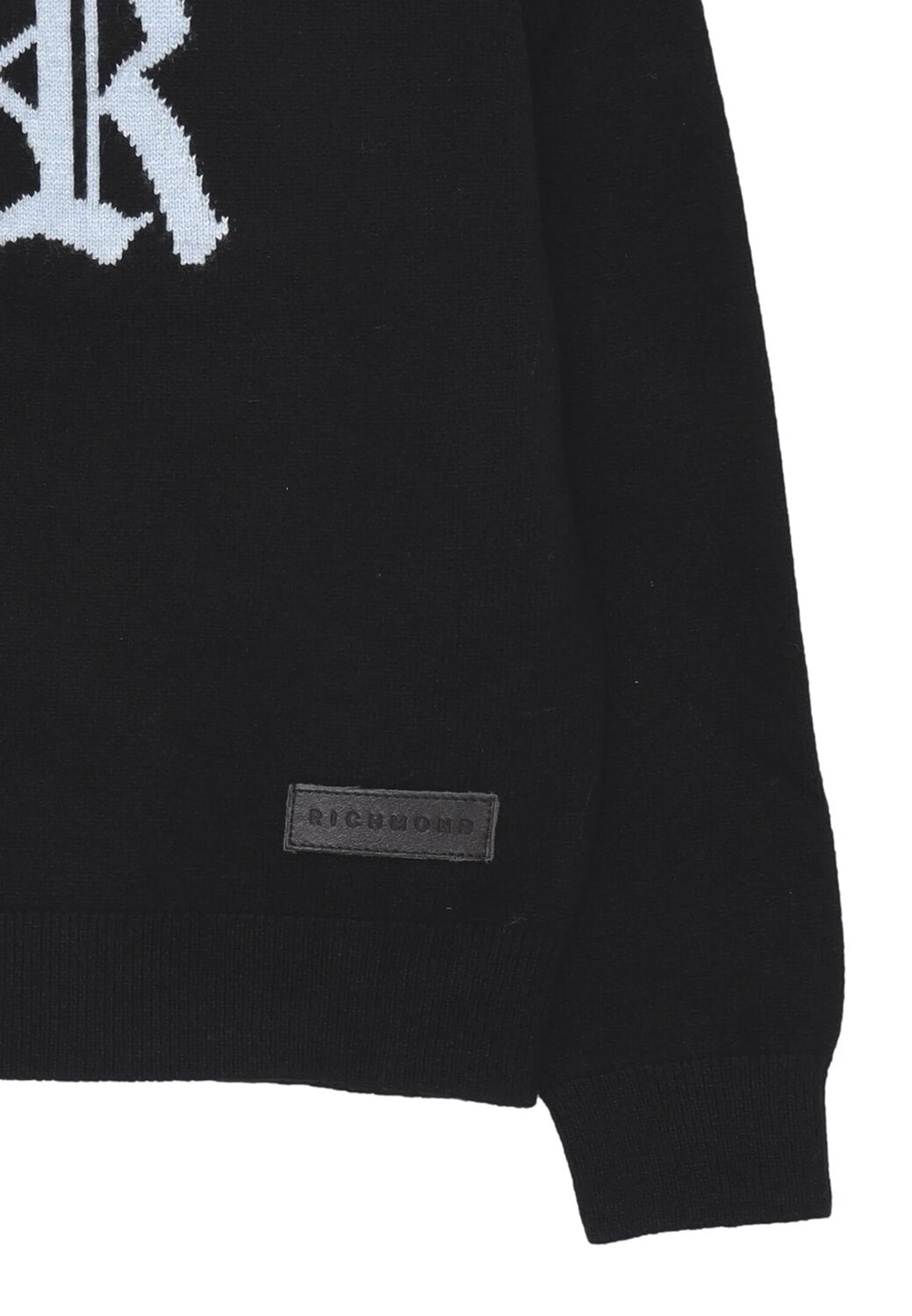 John Richmond maglione neonato nero 6-36 mesi logo JR