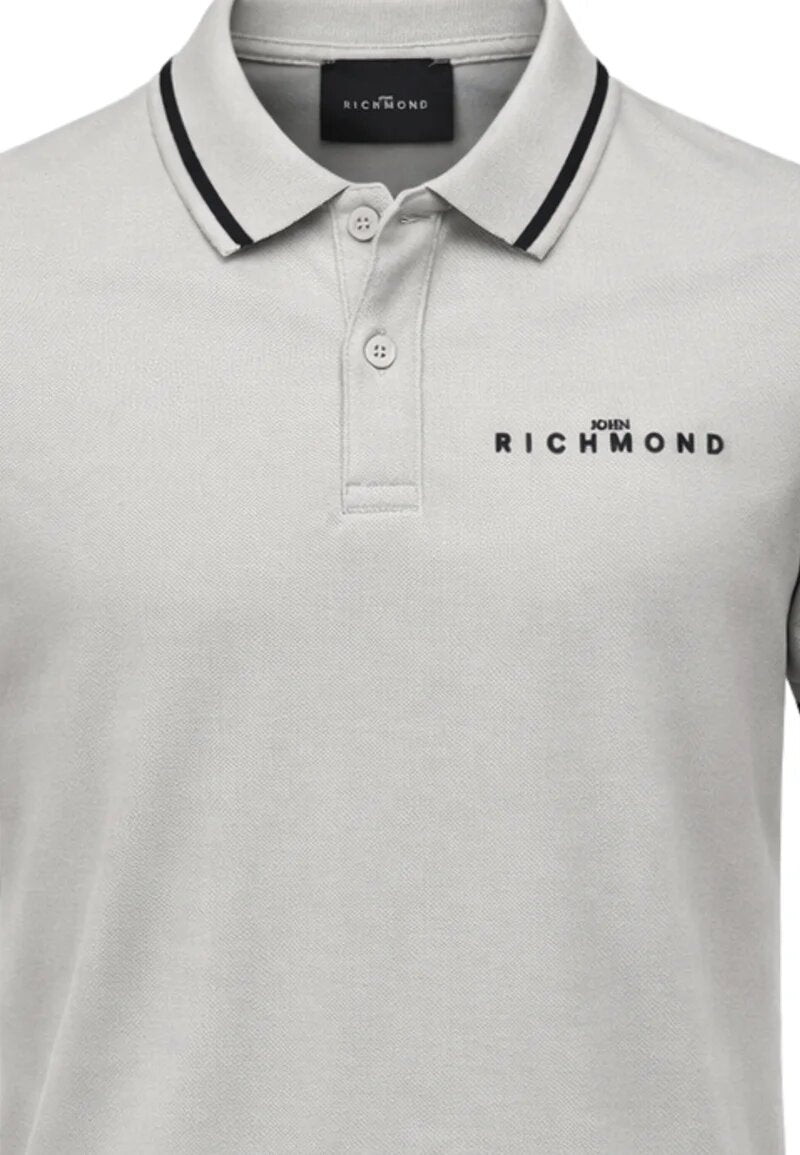 John Richmond Polo Grigia Con Dettagli Neri Bambino RBP26022PO_