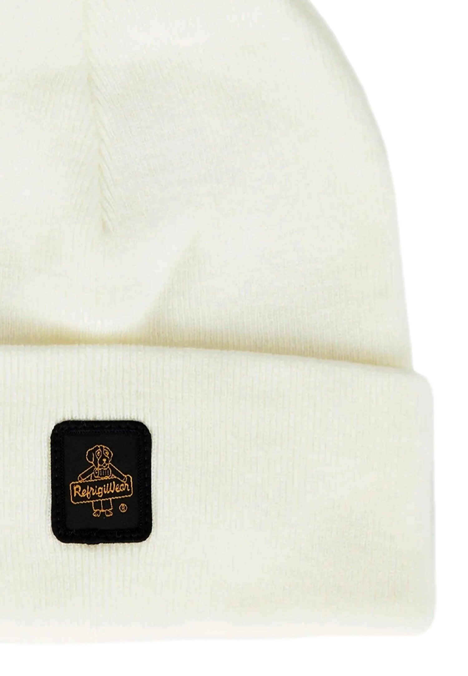Refrigiwear Cappello Bianco Uomo Costine In Lana Cuffia Quotidiano AI25