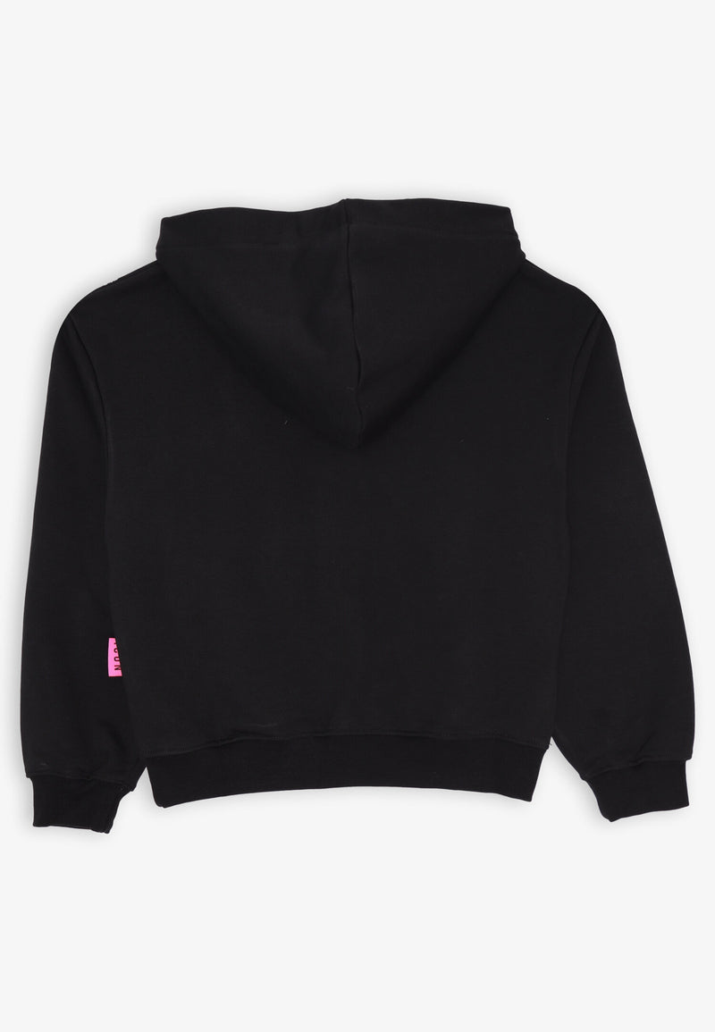 ICON Cropped Sweatshirt and Black Trousers Set - Girls and Teens - BLACK | CammarataMode